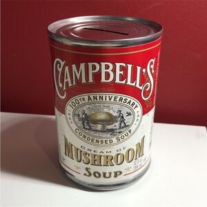 3/$40 Campbell’s Soup Can Piggy Bank